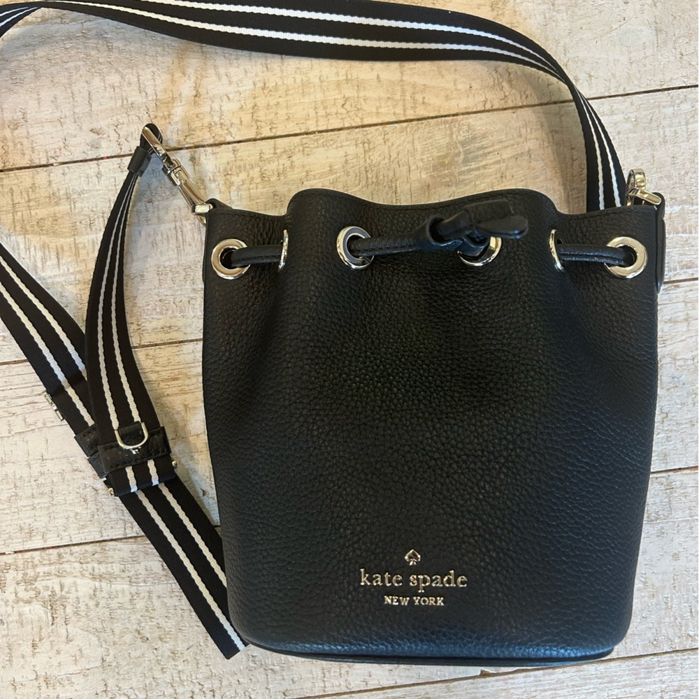 Kate Spade Black Pebbled Leather Crossbody